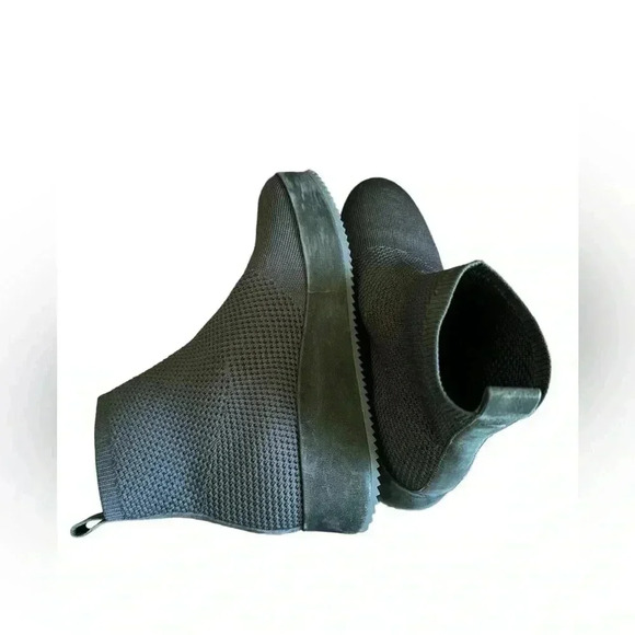 Eileen Fisher Mars Knit Wedge Heel Booties Size 9 - Picture 9 of 16